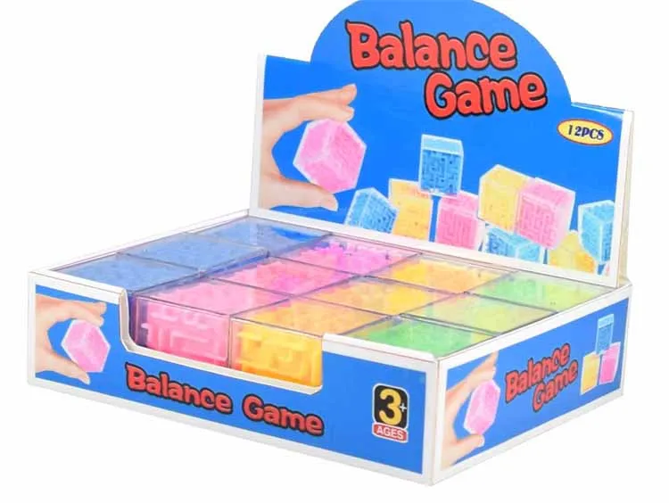 children Brainstorming game  promotion toys kid mini balance cube  mini maze ball toy game