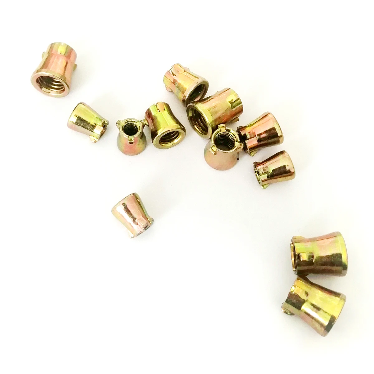 Yellow Zinc Plated 3pcs Anchor Nut M8 for 3Pcs