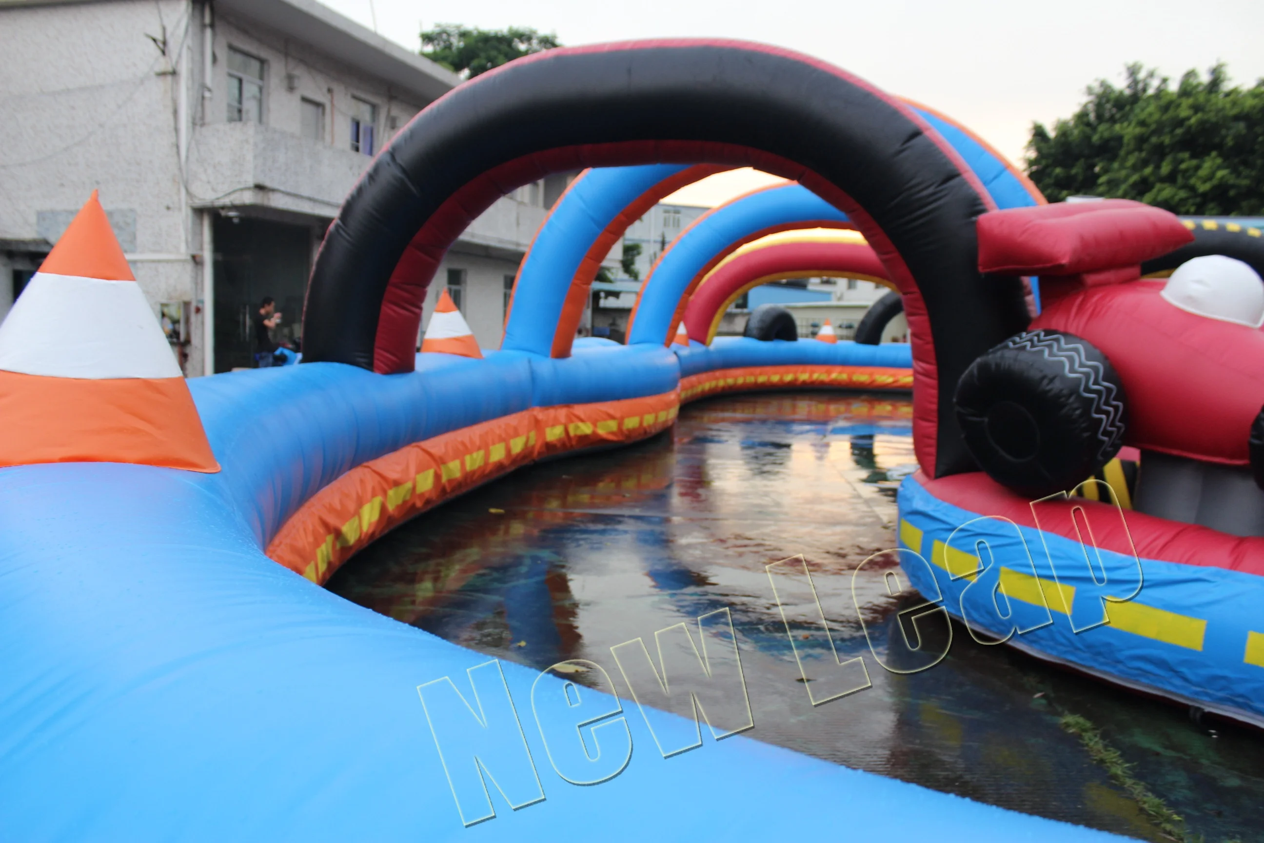 Outdoor inflatable race track for sale go karts race track sport game