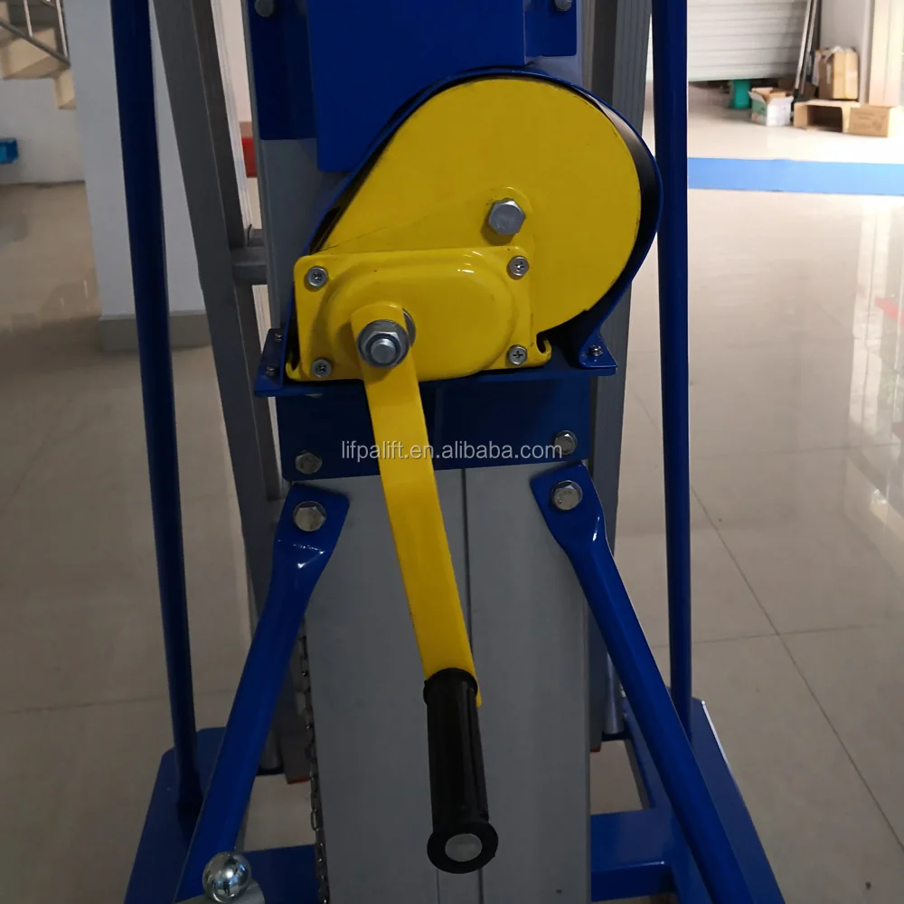 120kg Portable Manual Telescopic Aluminum Lift Platform