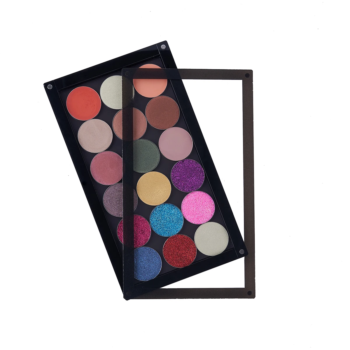 New Acrylic EMPTY Magnetic Eyeshadow Palette High-Gloss Makeup Organizer Pallet Waterproof 9.36*5.5