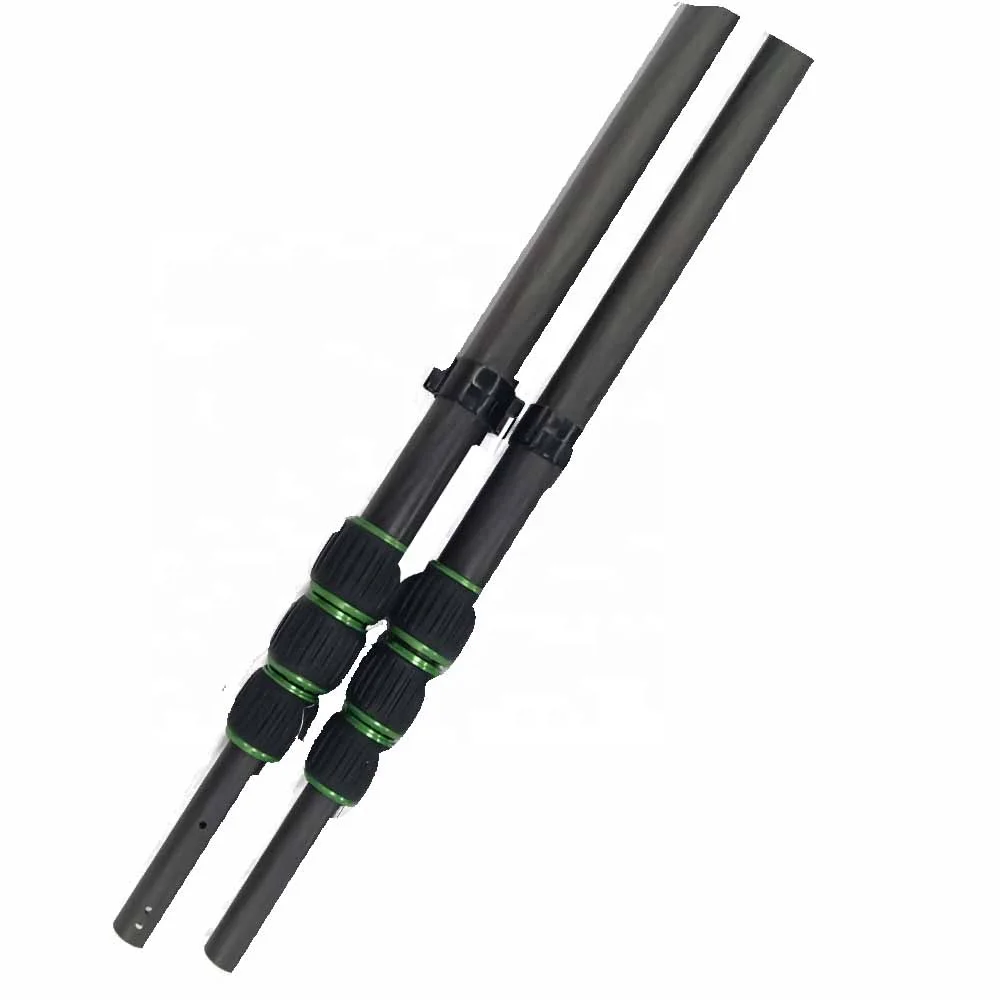 Customized carbon fiber telescopic pole with Twist Buckle for Metal detectors