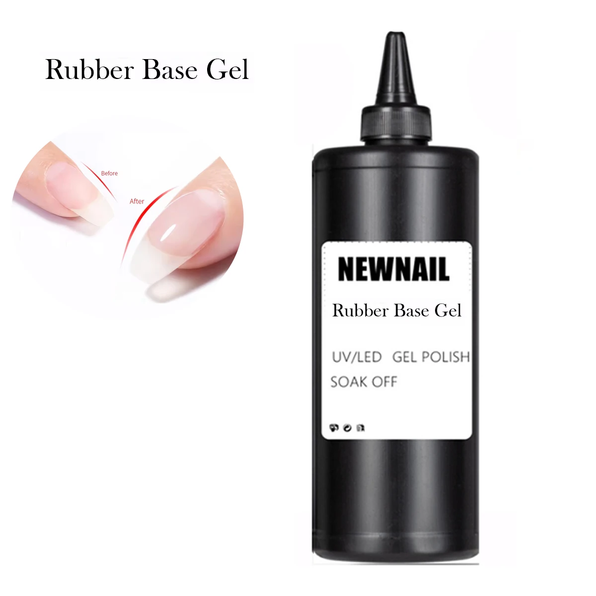 Private Label UV Nail Gel Polish Base Coat Free Sample 1kg Bulk Rubber Base Gel Polish