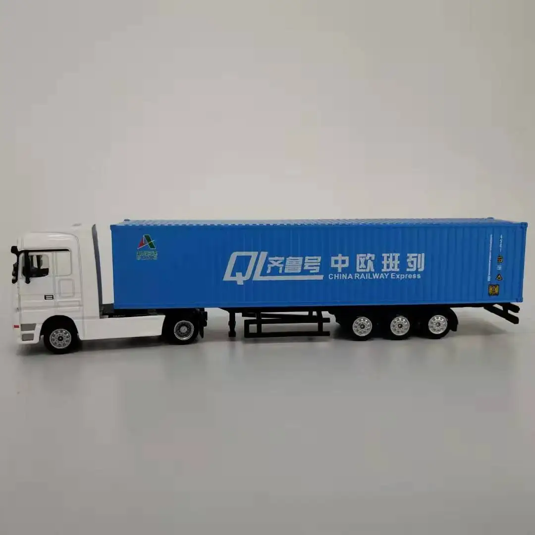 O.A.S Container Model Factory Shipping Gift Toy Truck Customized 1:87 ZHONGOU Alloy  Container Model Truck