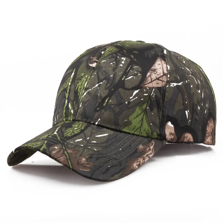 Factory Oem Fashion Customizable Camouflage Outdoor Sport Hats Multiple Styles Logo Choice Baseball Caps