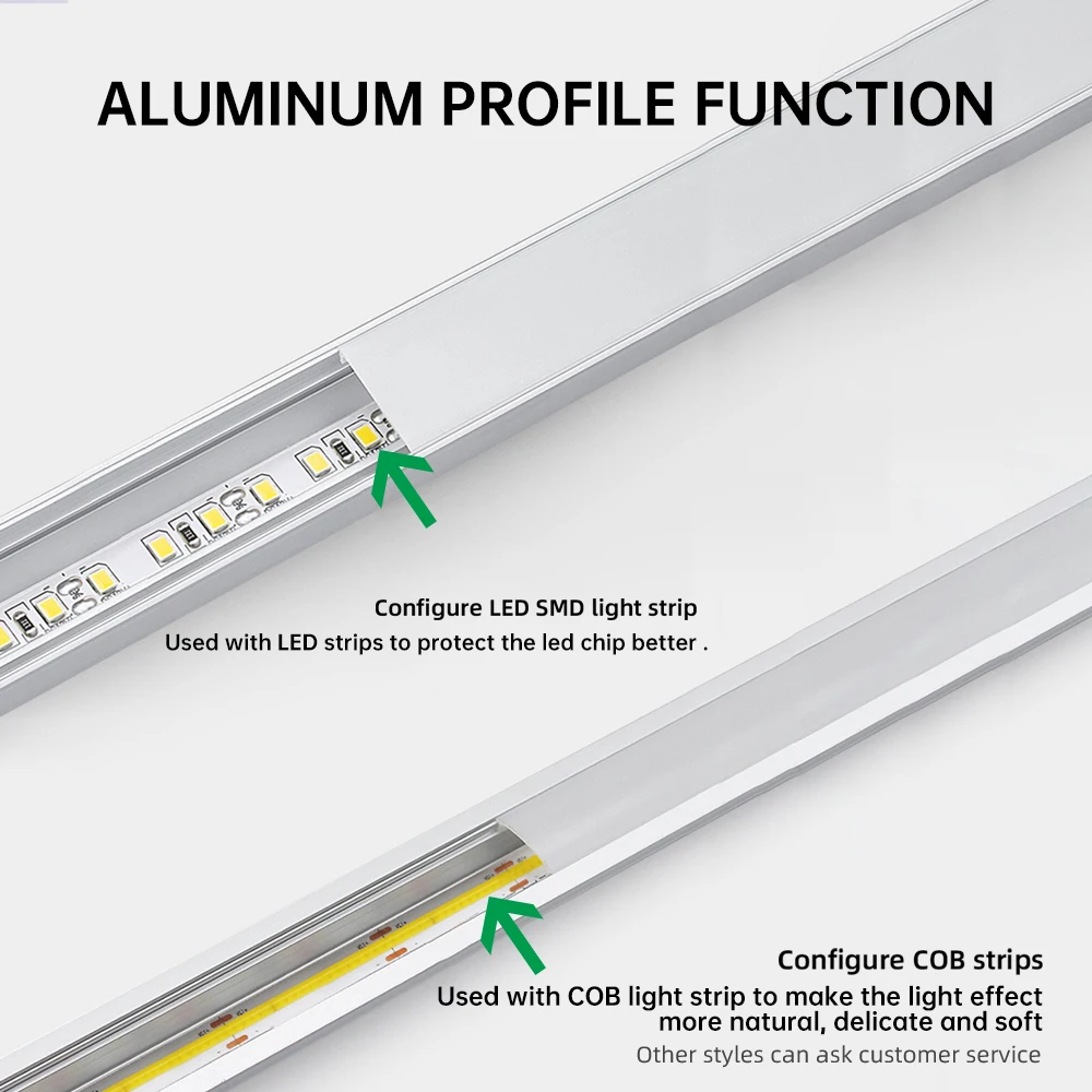 Modern Led Aluminum Profile Channel Recessed Ceiling Wall Decorations Aluminium Profiles Strips For Led Strip Lighting