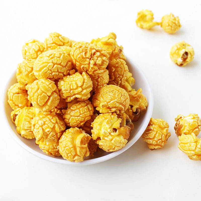 Wholesale Chinese snack fruit popcorn healthy exotic grain snack microwave popcorn mushroom popcorn gluten free snack 120g