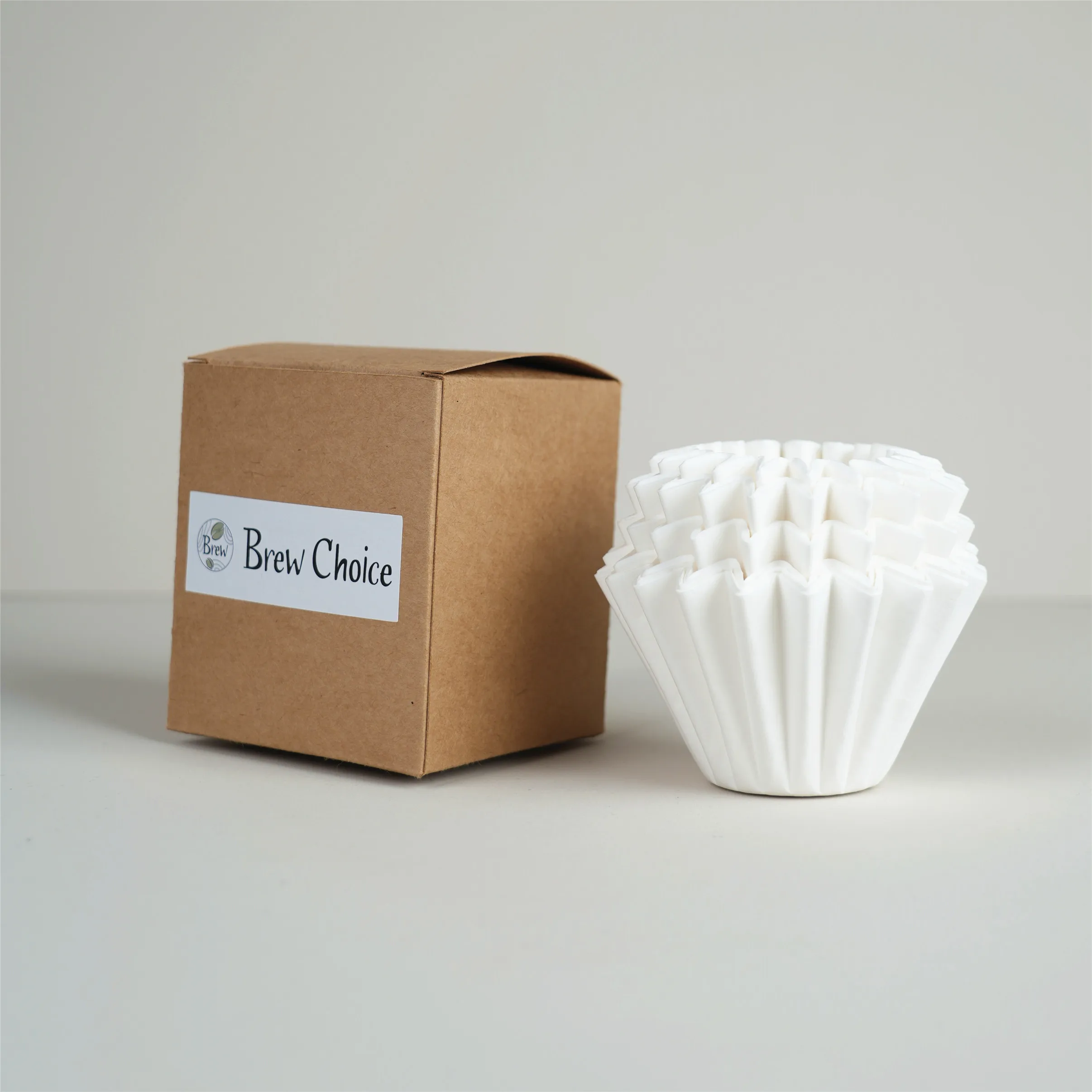 Brew Choice Shell coffee filter Holder Wholesale drip hand Origami cake filter paper wavy filter paper