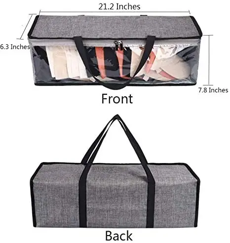 Multi functional Sport Hat Storage Bag  Baseball Caper Organizer Clear Plastic Hat Holder Caper Carrying Case with Handles