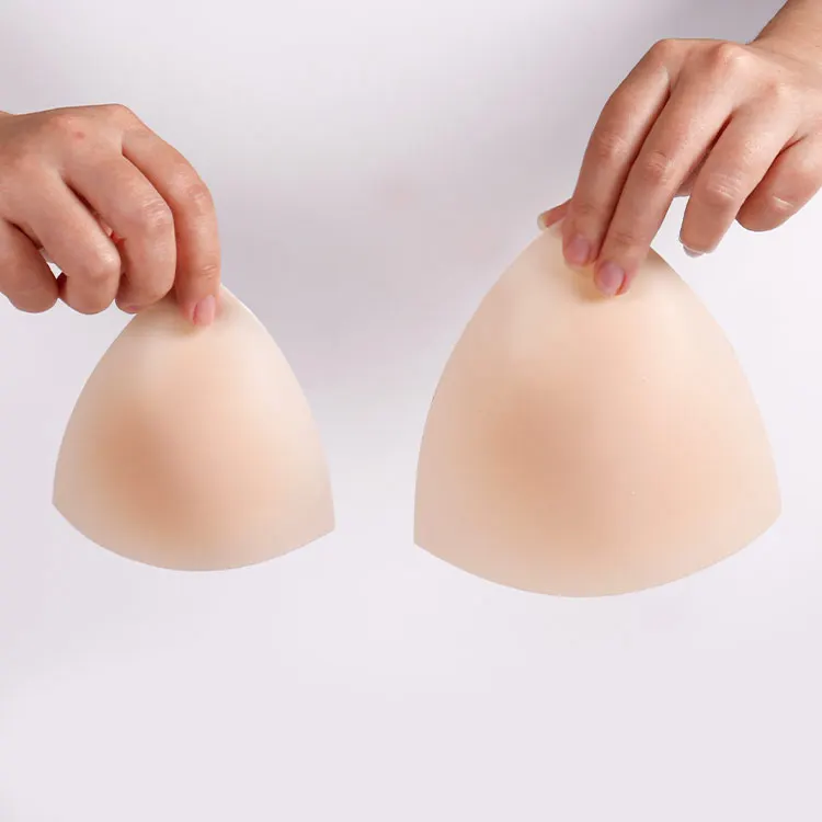 Plus Size Soild Opaque Washable Push Up Silicone Nipple Cover Triangle Sticky Nipple Pasties