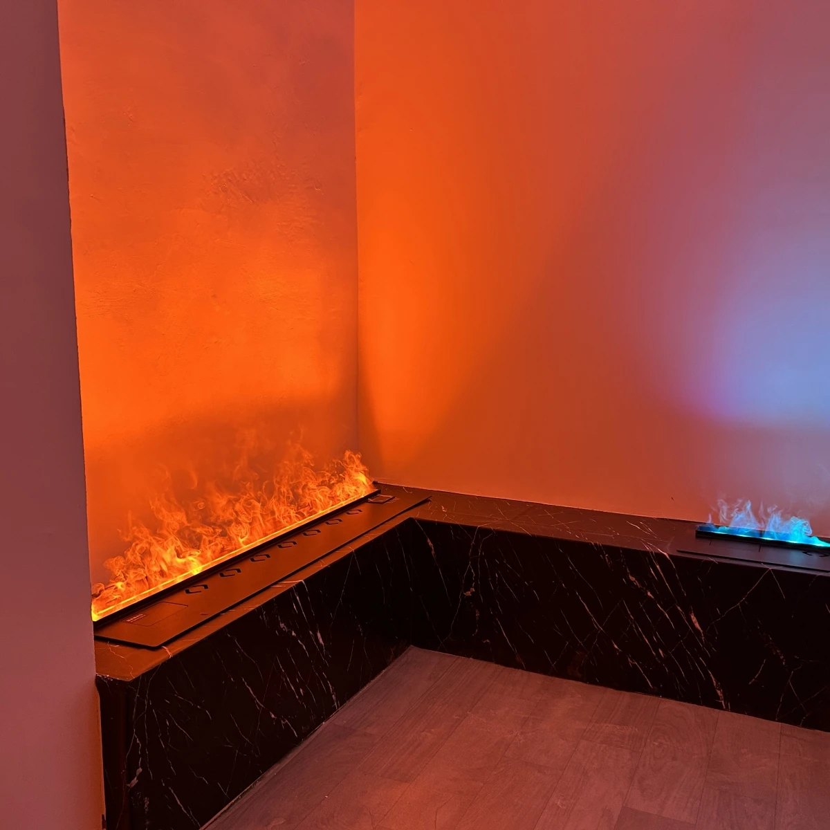 Pakistan home decoration flame fireplace light water vapor with humidified fireplace