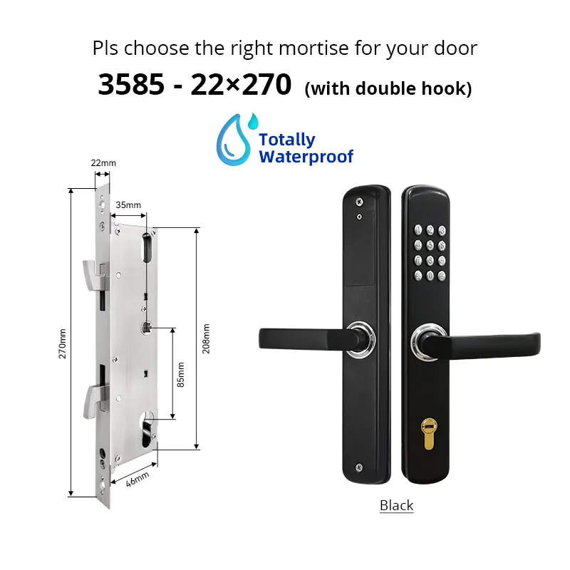 Tediton новая модель 304 нержавеющая сталь Водонепроницаемый морской отель механический код дверной замок без ключа