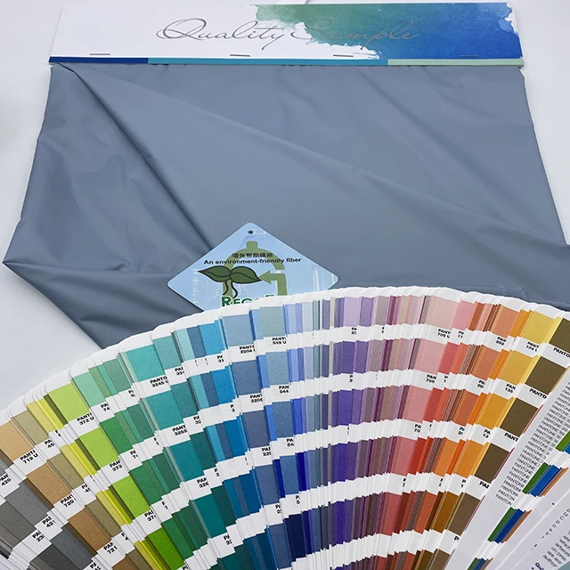 
Eco Friendly 50% Rpet Recycled Poly fabric 190T Taffeta Used For Lining 