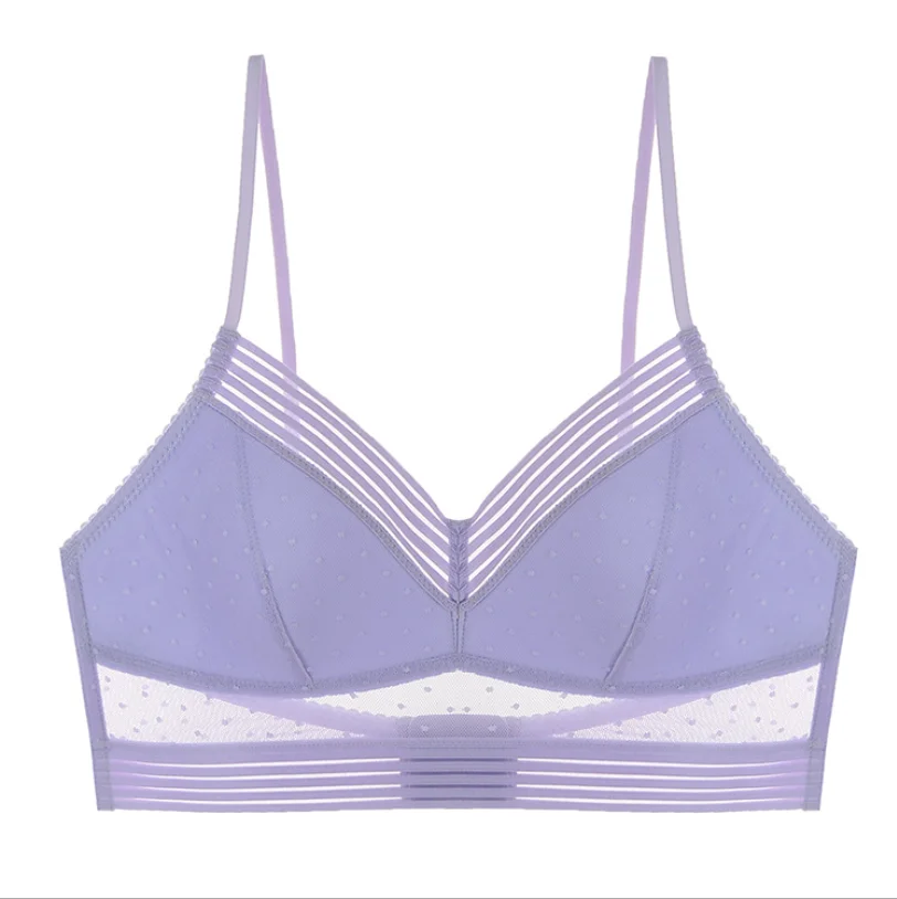 U-shaped Beautiful Back Bra Bralette Bra High Quality Sexy Low Back Lace Seamless Wire Free Back Closure Breathable Plain Dyed