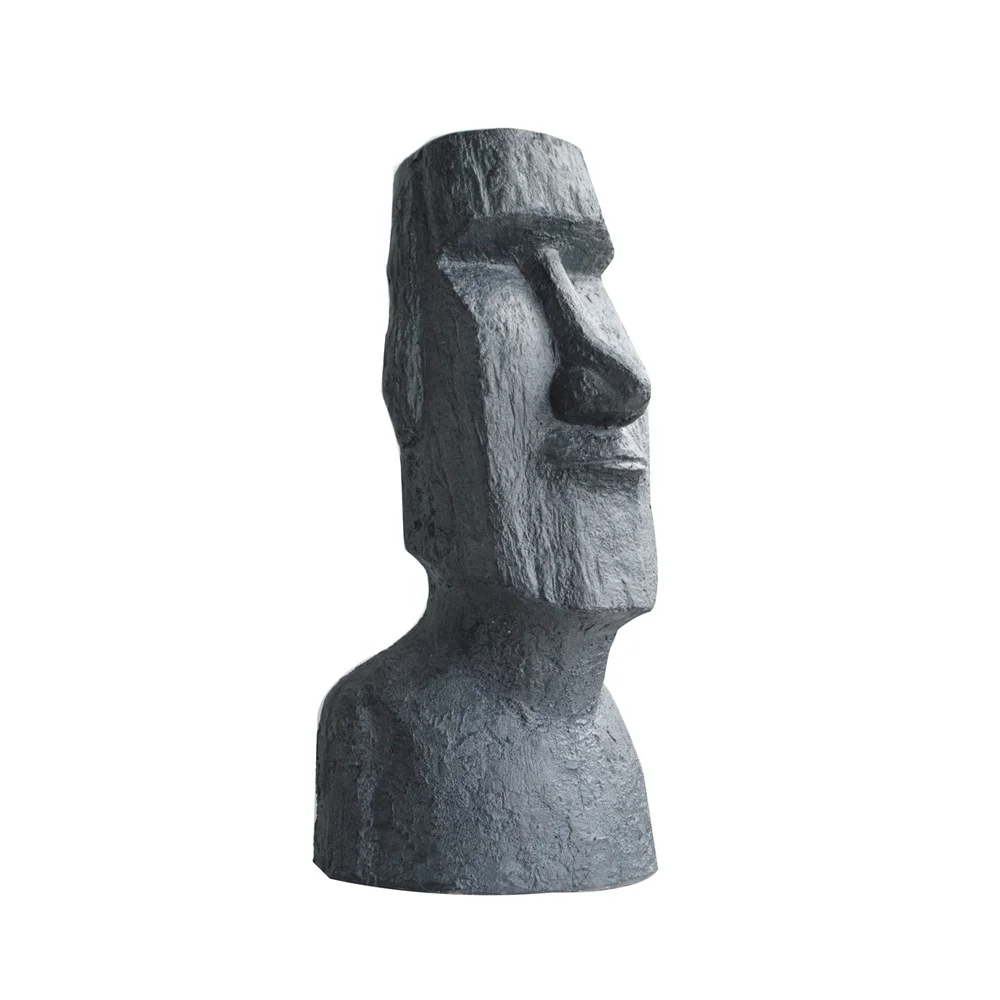  Фигурка пасхального острова садовая статуя Moai в цвете камня набор
