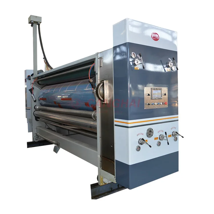 Newest cardboard box Flexo printing Printer Slotter Die Cutting Machine  for pizza box