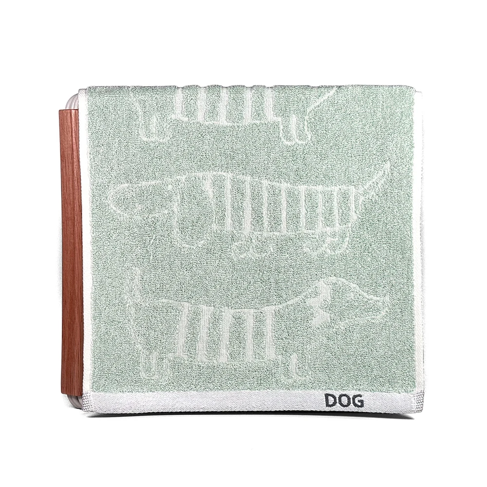 Cute Dachshund Jacquard Kid Face Towel Cotton/Regenerated Cellulose Fiber Terry Towel