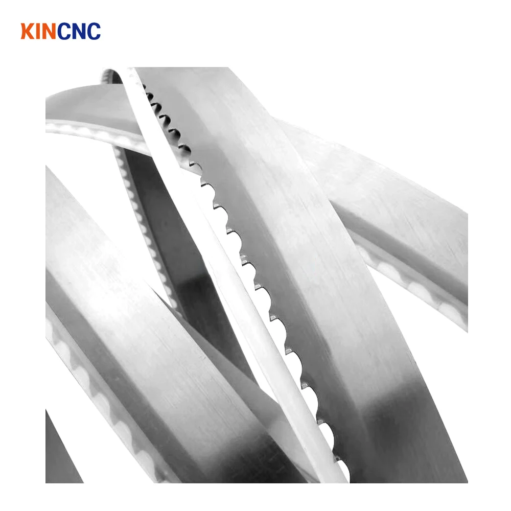 KINCNC wood band saw blade diamond bi metal band saw blades 34x1.1mm bimetal cnc band saw blade