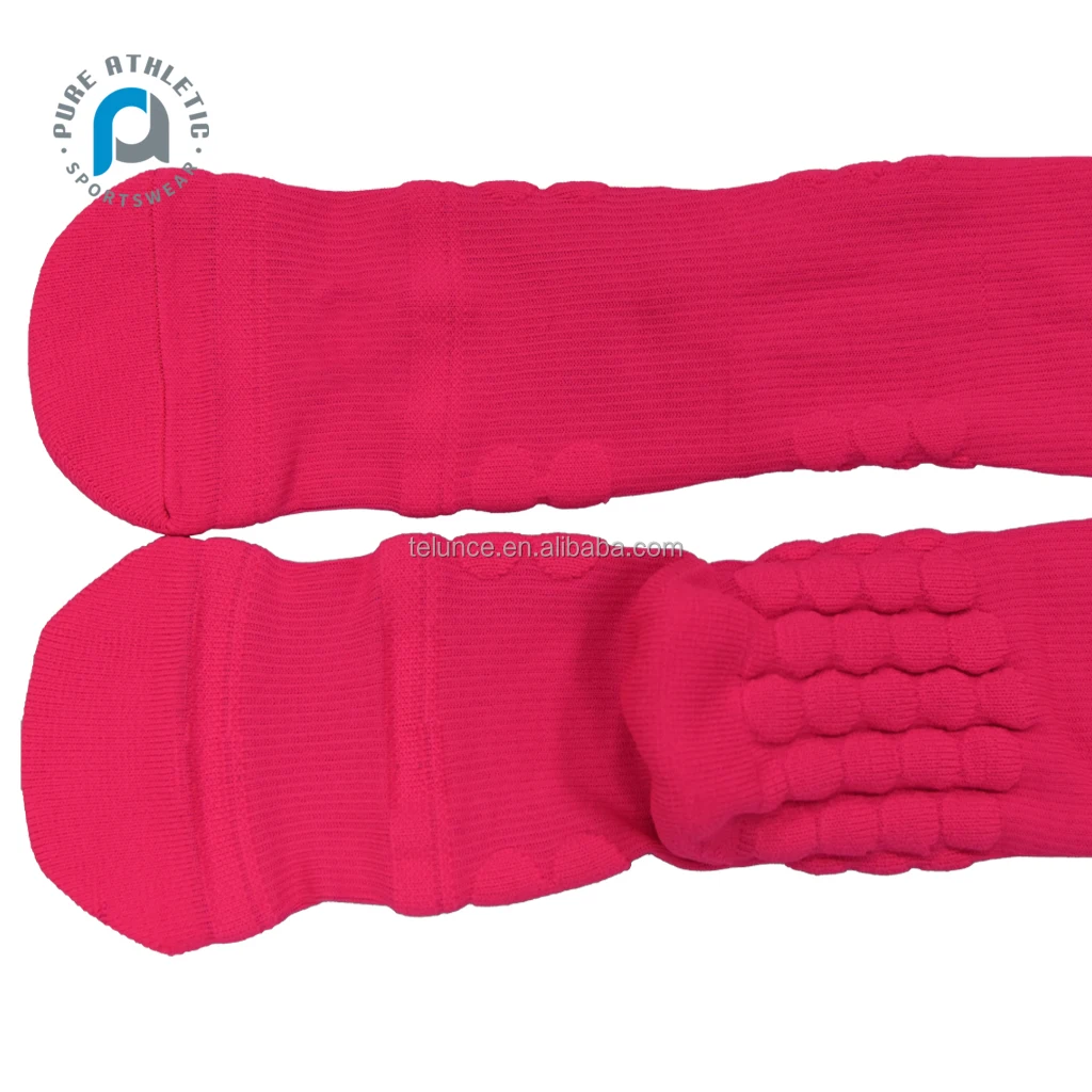 Non Slip Padded Moisture Wicking Breathable Sport Football Scrunch Socks Custom logo Design Soccer Football Scrunch Sock Sports