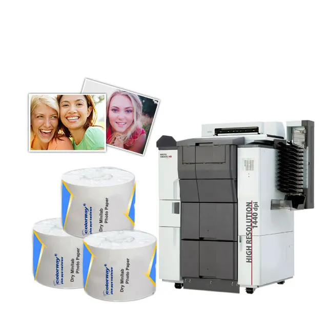 Premium Photo Paper glossy/Satin/lustre  Photo Paper for Inkjet Printer  with Fujifilm DX100 Minilab Photo Paper