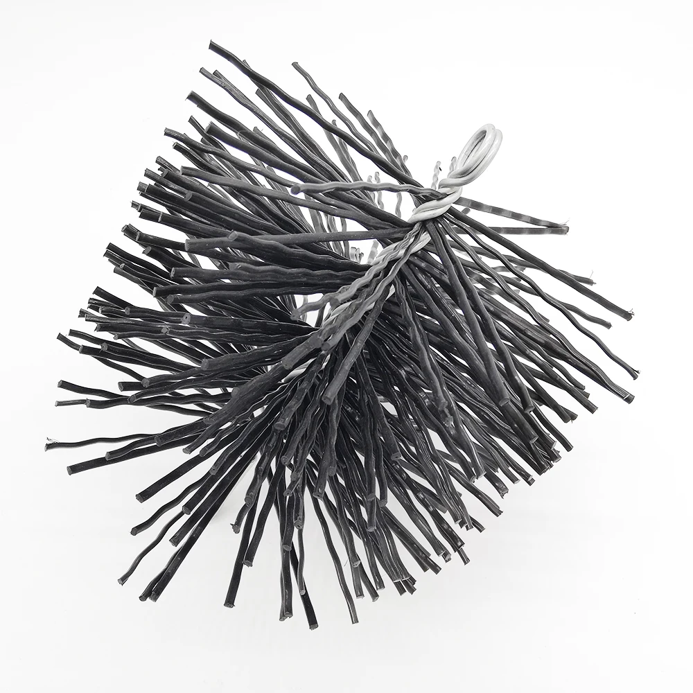 Black Nylon wire Chimney sweep brush Durable stainless steel cleaning brush for chimney