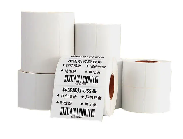 Barcode Blank Custom Waybill Private Packaging Direct Shipping Thermal Sticker Label Printer Paper Roll