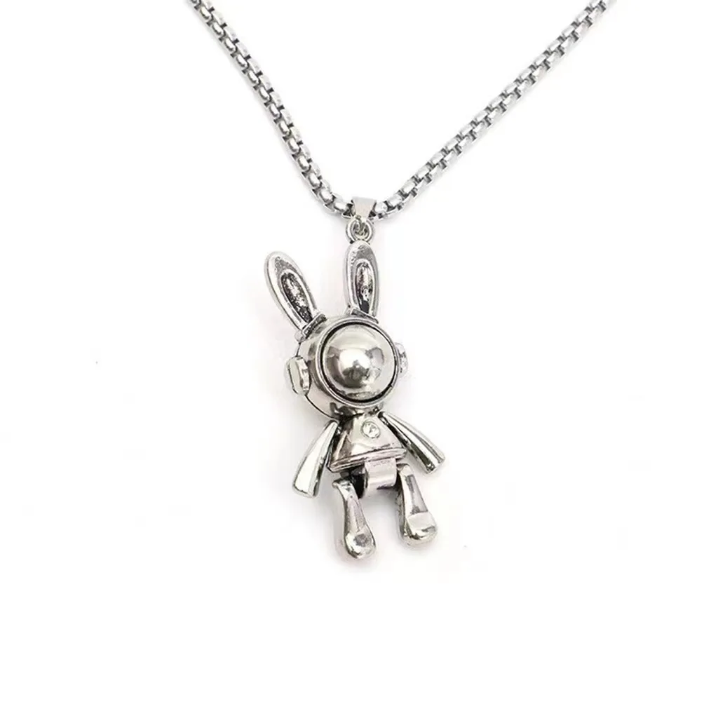 Animal Rabbit Family Pendant, Necklace CZ Mother and Child for Women Necklaces Forever Love Cute/