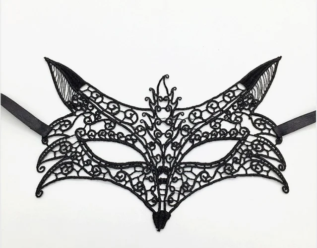 wholesale good selling Sexy Cosplay Toy Costumes Women Lace Party Nightclub Queen Eye Mask