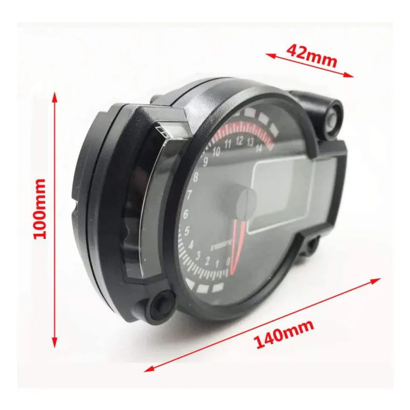 Motorcycle Meter Speedometer LED digital Indicator light Speed Digital meter For Motorcycle With night vision dial