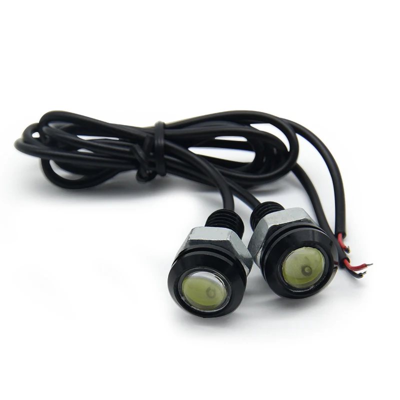 18mm Led Eagle Eye Light COB Lens 12V DC DRL White Blue Red Green Amber Ice Pink Lamp