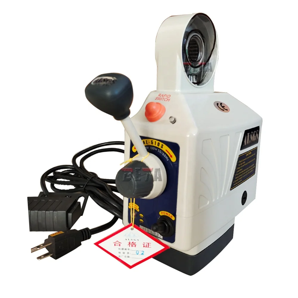 Alsgs AL510S X Перемещение по оси Y 110V 220V Настольная лампа питания фрезерный станок с автоматической подачи для фрезерования