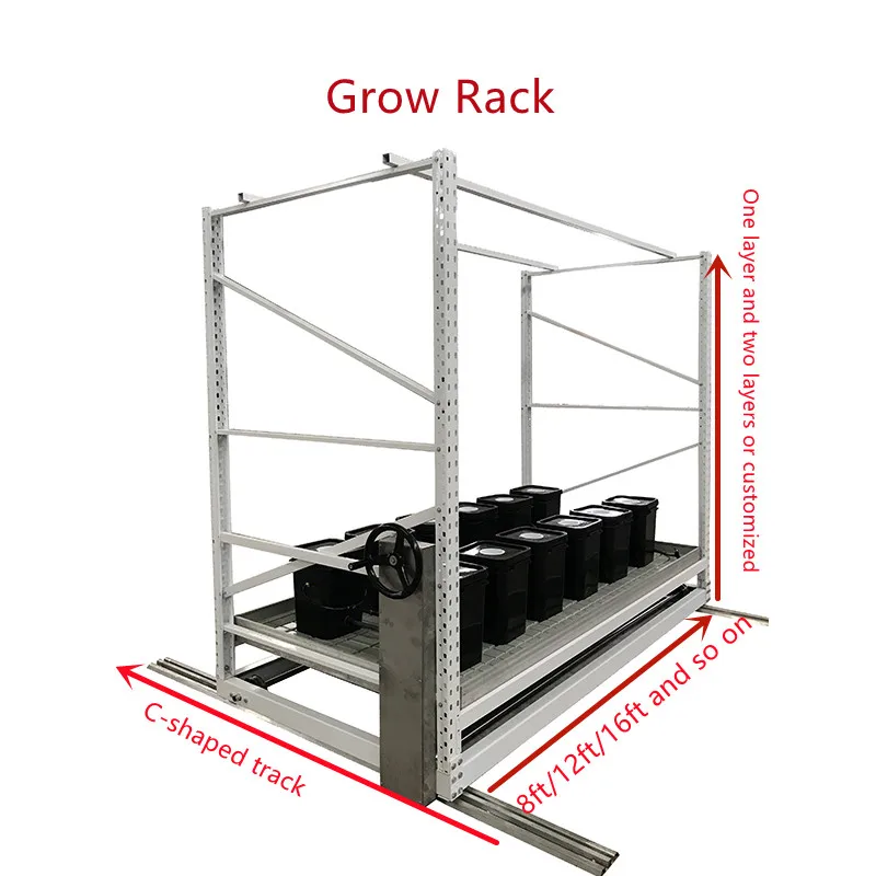 Customized Indoor Hydroponic Growing Racks Vertical Grow Table