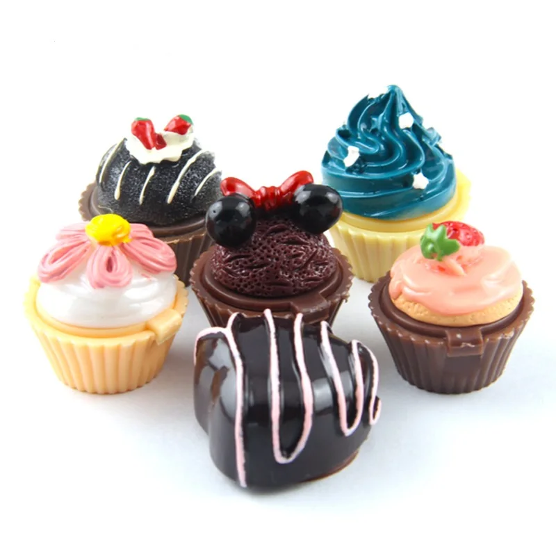 Private Label Mini Cupcake Shape Moisturizing Multi Fruit Wholesale Lipgloss Gloss Cute Lip Balm