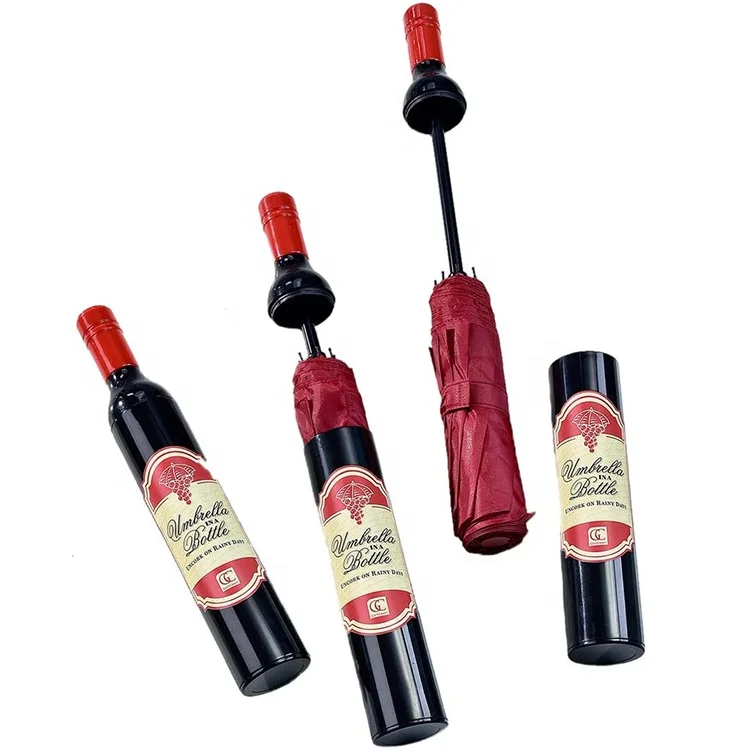 Игрушки Playmaker, скрытый зонт для винных бутылок Brella, виноградники Cabernet, бордовый