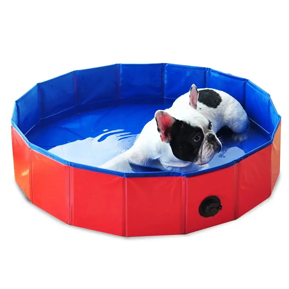 
PVC Foldable Dog Pet Bath Pool Collapsible Dog Pet Pool Bathing Tub Kiddie Pool for Dogs Cats and Kids 