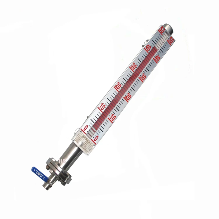4-20mA Stainless Steel Magnetic Level Gauge Level Sensor DN25 1M 1.5M 1.8M 2M Side Loading Top Loading