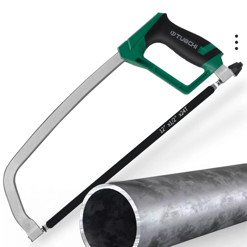 TUOCHI 12-inch hacksaw frame 4-in-1 multipurpose steel pipe frame for DIY and industrial use of drywall plastics