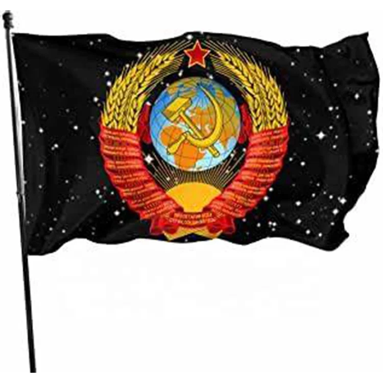 Wholesale 100% Polyester 3x5ft Stock Union of Soviet Socialist Republics Soviet Union USSR Flag