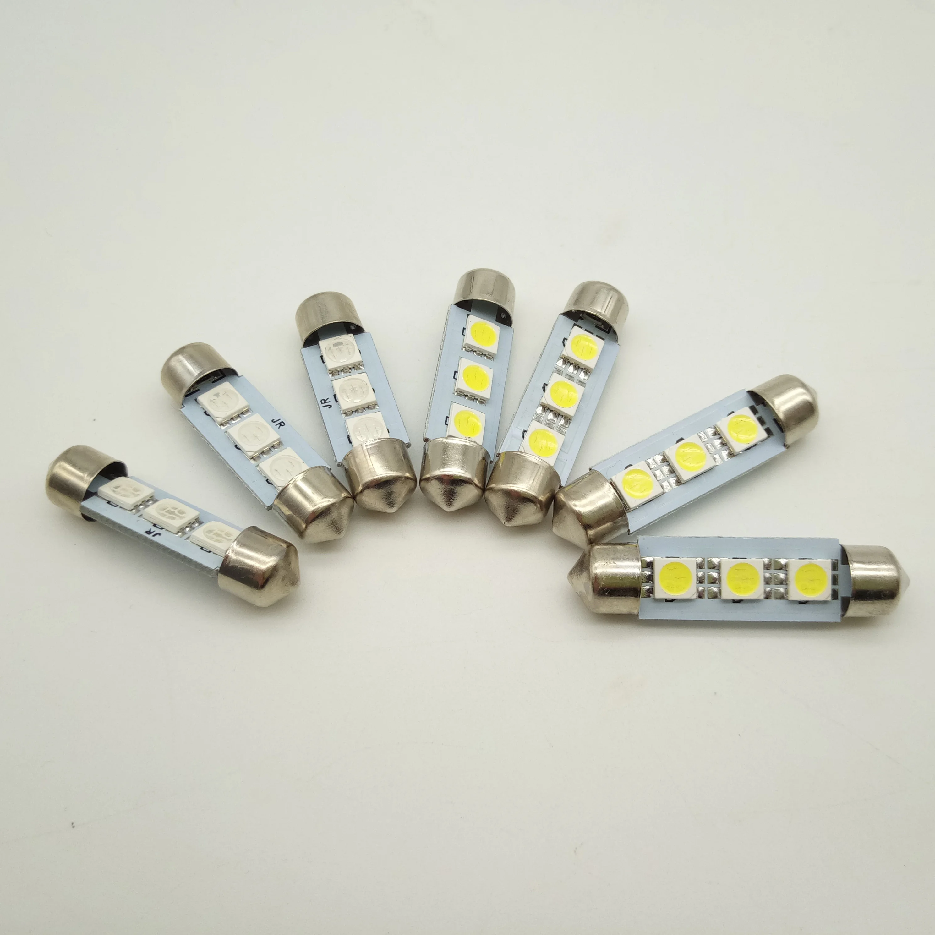 C5W Festoon 5050 3SMD 36/39/41mm Car LED Auto light 24V 12V White/blue/red/green/Yellow FT Car Interior Door Doom reading lights