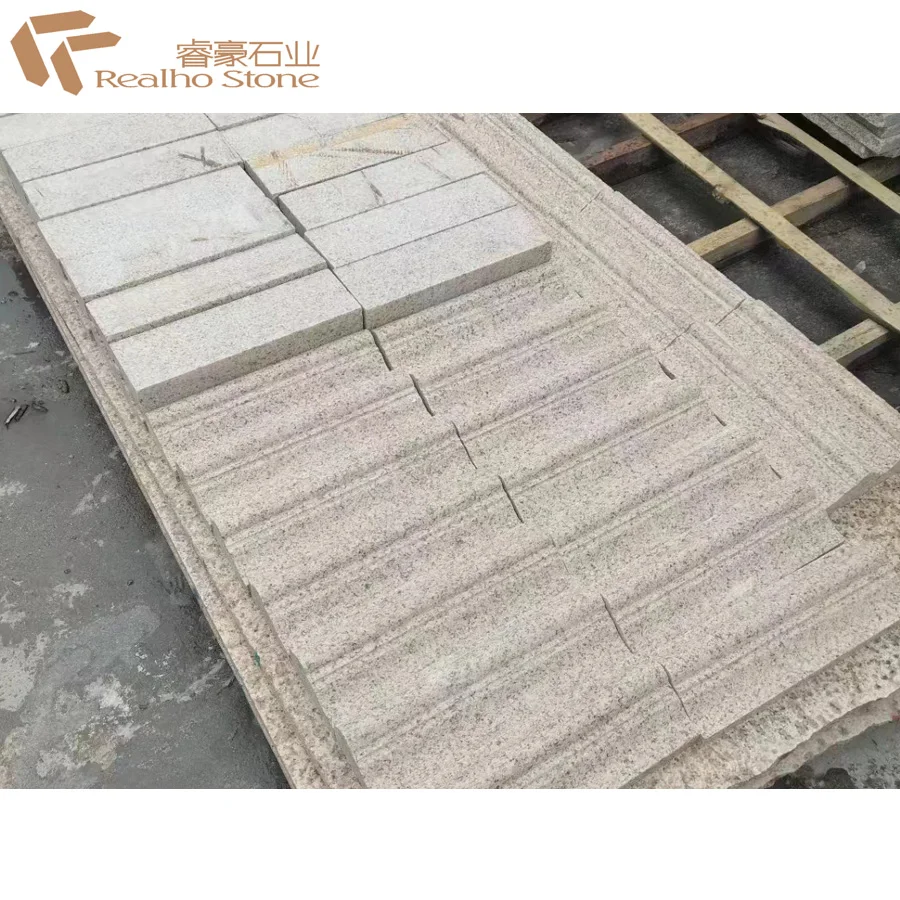 Flamed Finish Xili Red Spring Rose Granite For Exterior Wall Dry-Hang Tiles