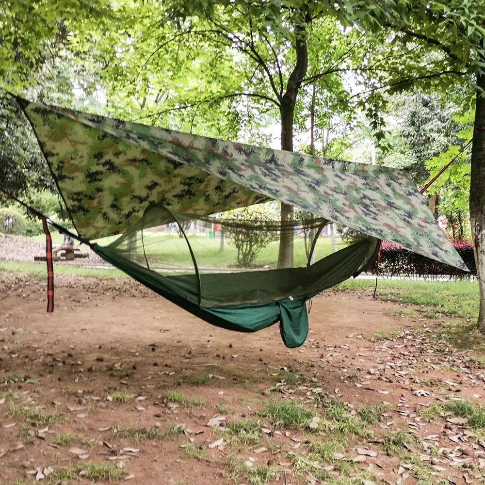 Outdoor Camping Hammock Swing Bed Nylon Fabric Technology Good Price Hammock Hanging With Mosquito Net
