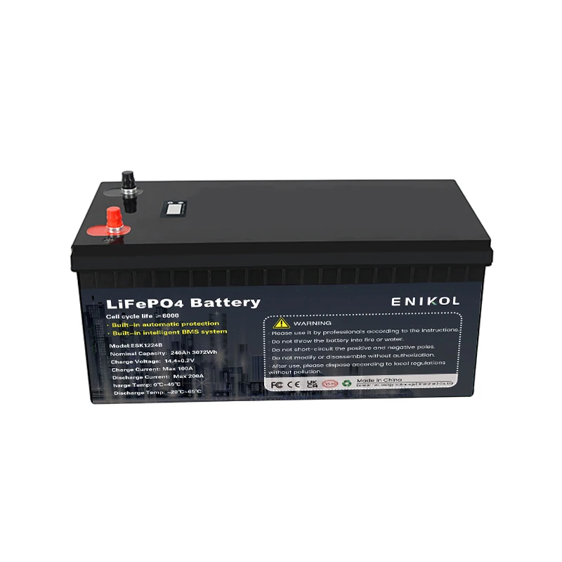 Bluetooth 3kw Bms Lifepo4 Batteries 12v Battery Lithium 200ah 240ah Sofar Solar Battery Pack