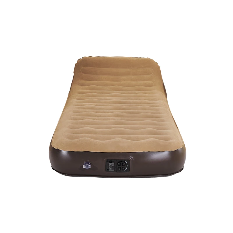 High Quality Custom Inflatable Air Mattress Camping Single Inflatable Air Bed with Built-it Pump for Outdoor