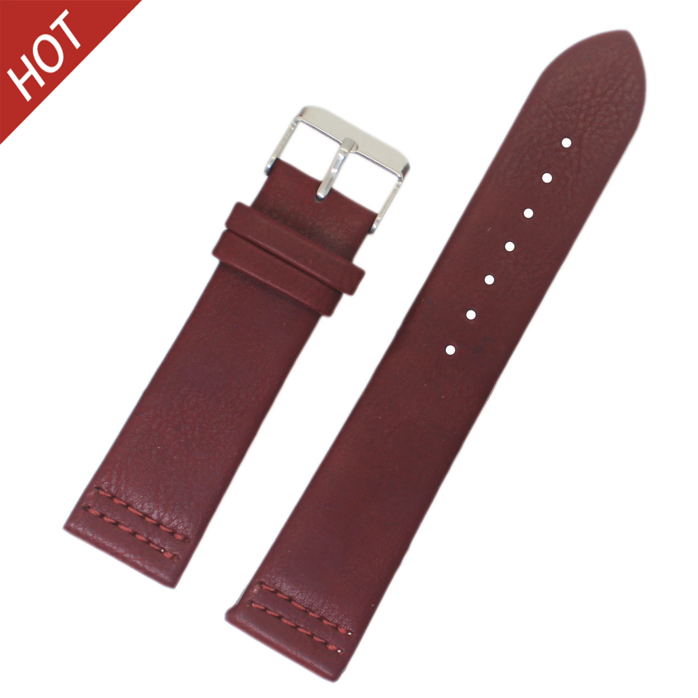 custom handmade amazon vintage pin skin calf skin  leather watch band strap men Wholesale