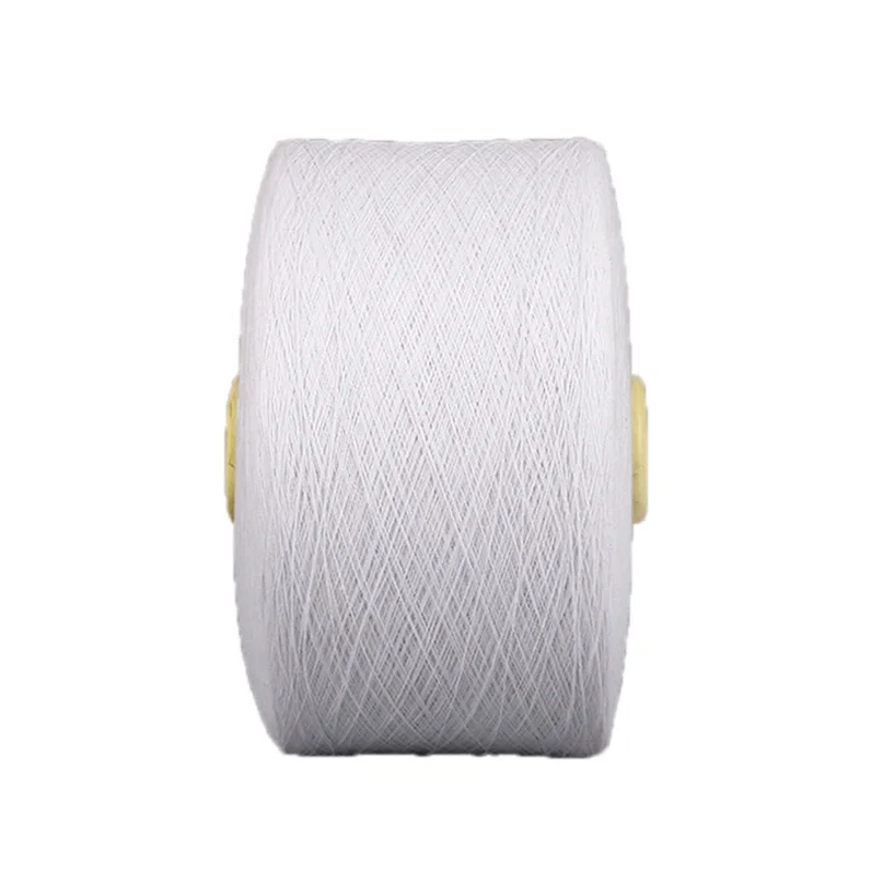 Low Price manufacturer natural white polyester cotton blended yarn