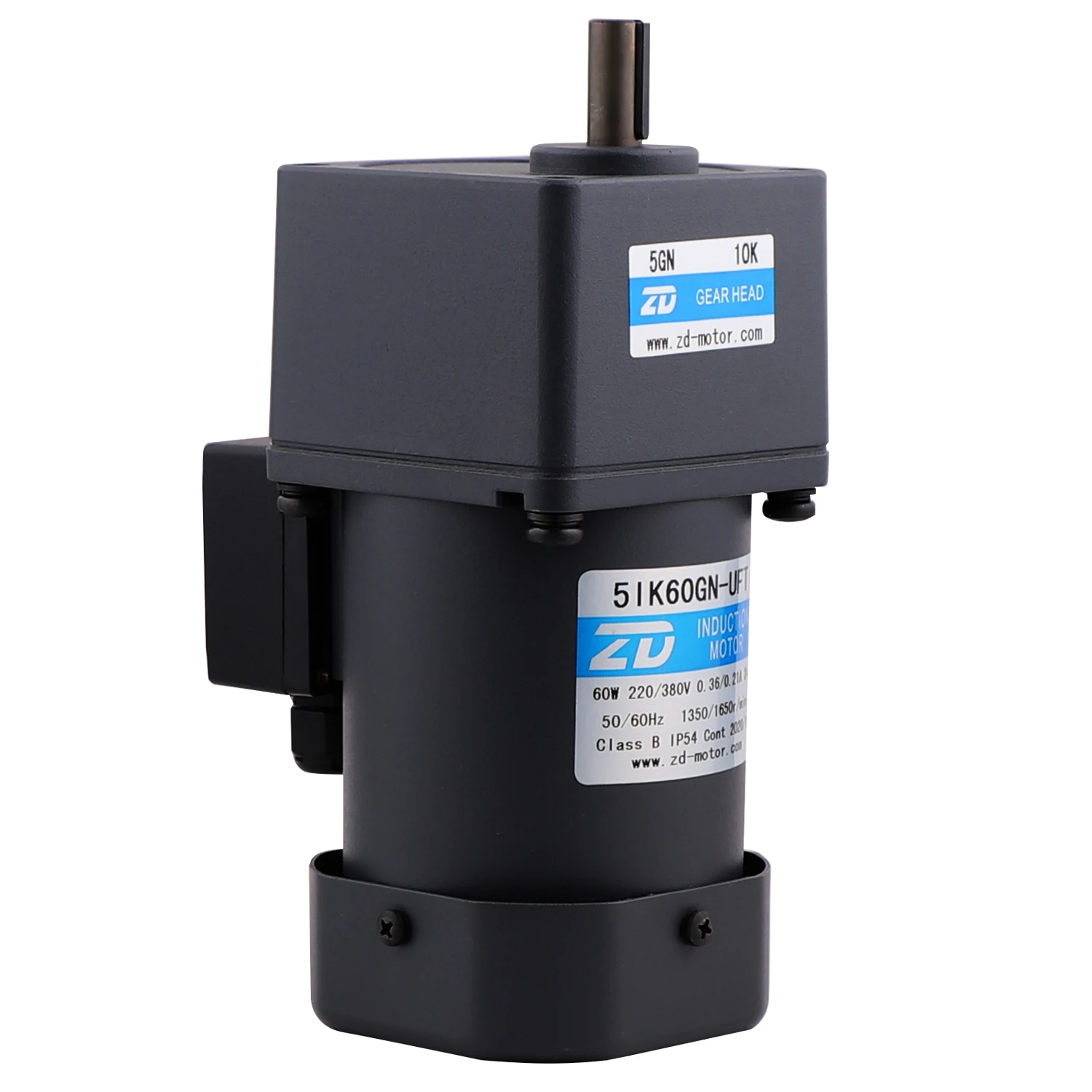 ZD MOTOR Parall Shaft 90mm 40W AC Induction Geared Motor