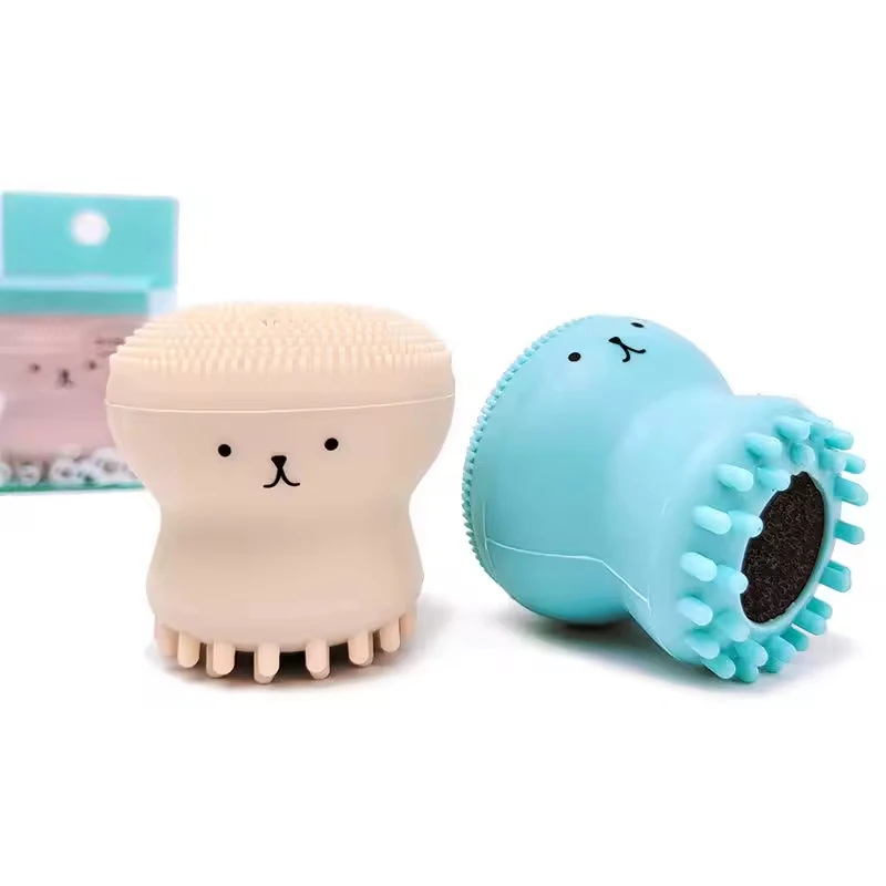 Super Soft Silicone Face Wash Cleanser Brush Massage Exfoliante Facial Cleansing Octopus Face Washing Brush
