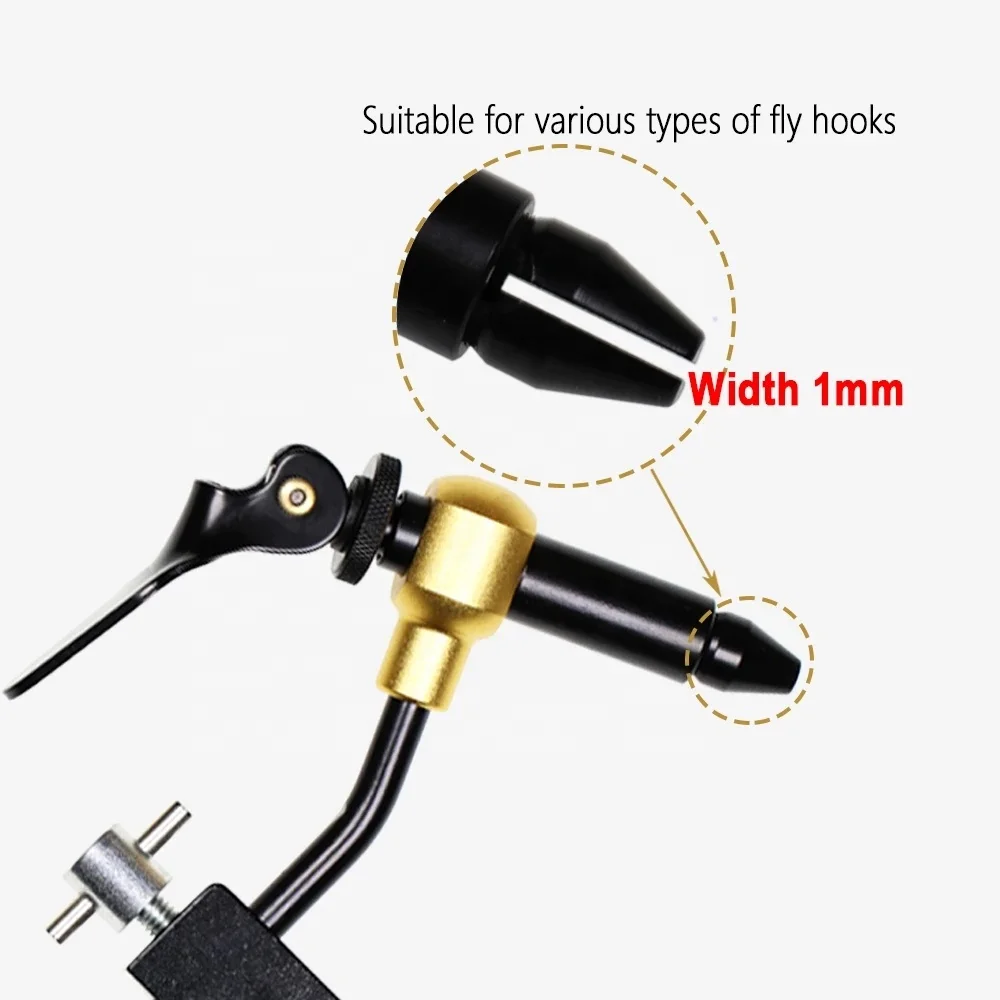 Fly Tying Vise Strengthened Hard Jaws 360 degree Rotation Precision Fly Lure Jig Hook Tying Tools