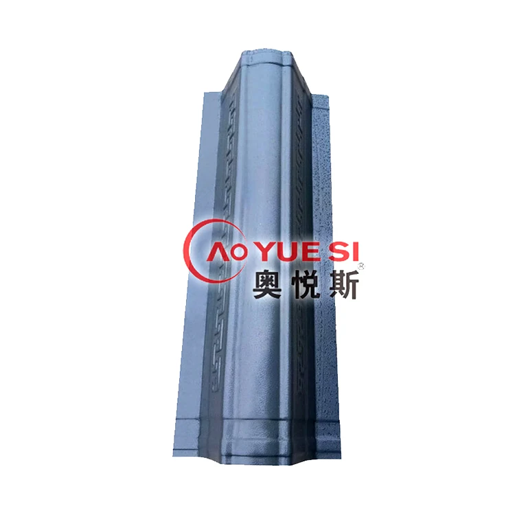 Latest Model Straight-Side Oblique Ridge Tile Color Coated Galvanized Ridge Tile drip tile for house building