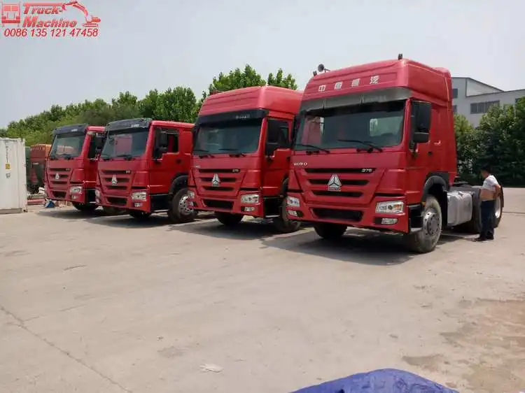 
heavy duty left hand drive 10 wheels 6x4 sinotruck HOWO used tractor truck for sale 